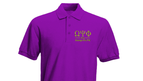 Omega Greek Letter Polo Online now