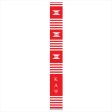 Kappa Red Letters Kente Cloth Stole Fashion