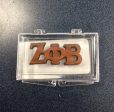 Zeta Small Wood Greek Pin For Cheap