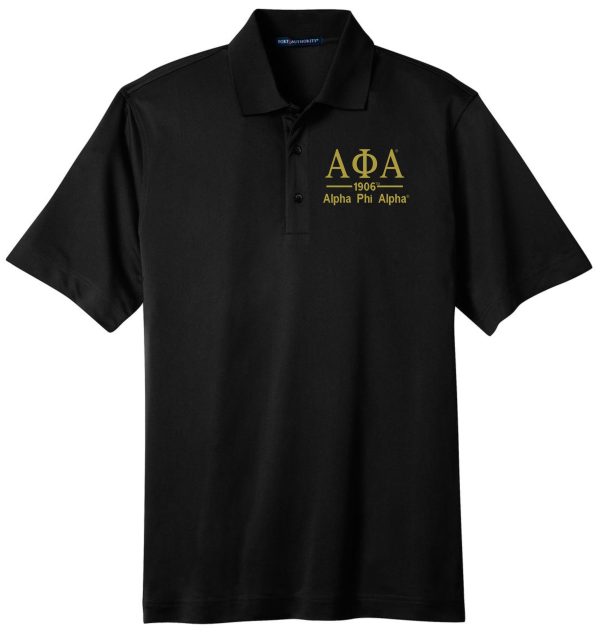 Alpha Greek Letter Polo For Cheap