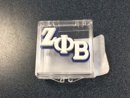 Zeta Small Acrylic Greek Pin Fashion