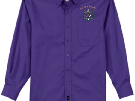 Omega Long Sleeve Twill Shirt on Sale