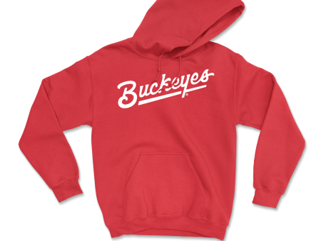 Red Women s Gymnastics Script Hoodie - Kaylyn Mintz Hot on Sale