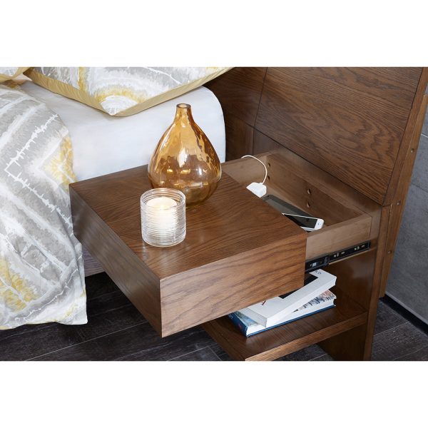 Bed with 2 Nightstands Online now