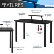 Techni Mobili Industrial Writing Desk, Black Sale