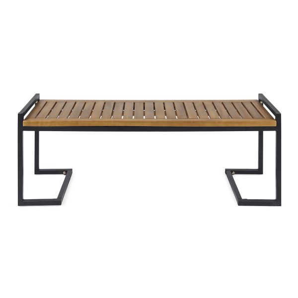 HOPKINS INDUSTRIAL WOOD AND METAL BENCH Fashion