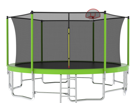 15FT for Kids Children with Safety Enclosure Net Outdoor Backyards Large Recreational Trampoline For Cheap