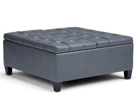 Harrison - Coffee Table Storage Ottoman - Stone Grey Online Sale