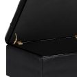 Harrison - Small Coffee Table Storage Ottoman - Midnight Black Supply