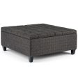 Harrison - Coffee Table Storage Ottoman - Ebony Supply