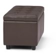 Cosmopolitan - Storage Ottoman - Chocolate Brown Hot on Sale