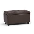 Cosmopolitan - Storage Ottoman - Chocolate Brown Hot on Sale