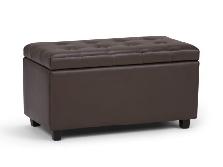 Cosmopolitan - Storage Ottoman - Chocolate Brown Hot on Sale