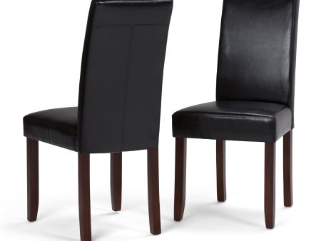 Acadian - Parson Dining Chair (Set of 2) - Midnight Black Online Sale