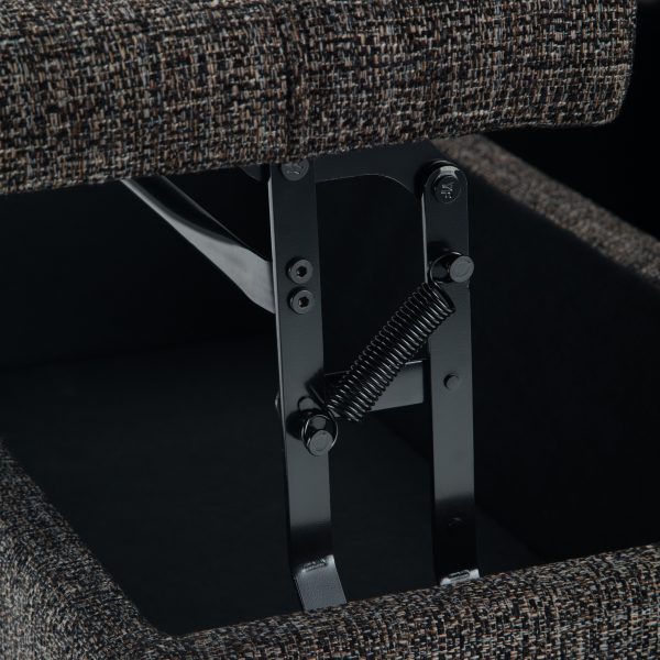 Harrison - Coffee Table Storage Ottoman - Ebony Supply