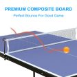 Table Tennis Table Foldable & Portable Ping Pong Table Set with Net and 2 Ping Pong Paddles for Indoor Outdoor Game Discount