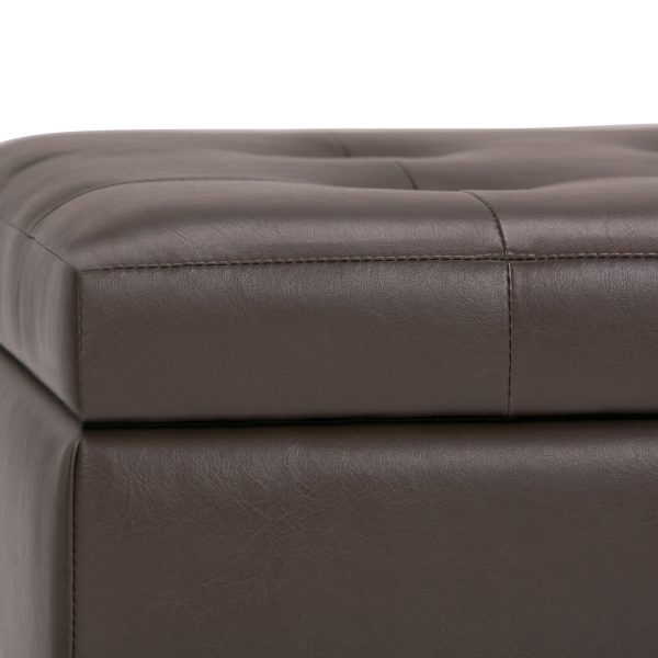 Cosmopolitan - Storage Ottoman - Chocolate Brown Hot on Sale