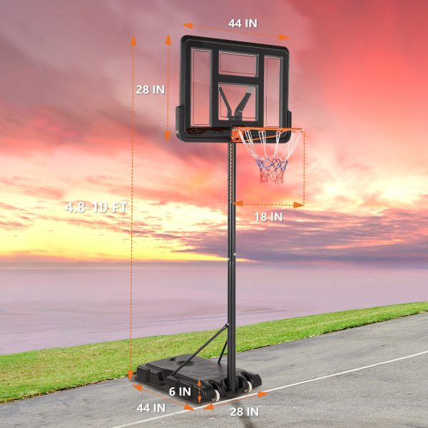 Outdoor portable basketball rack, suitable for children and adults, durable family game set For Cheap