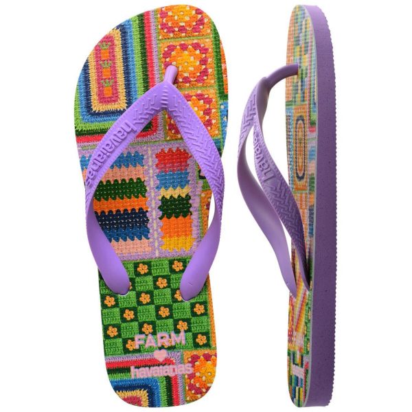 Chinelo Havaianas Farm Bordado Fashion