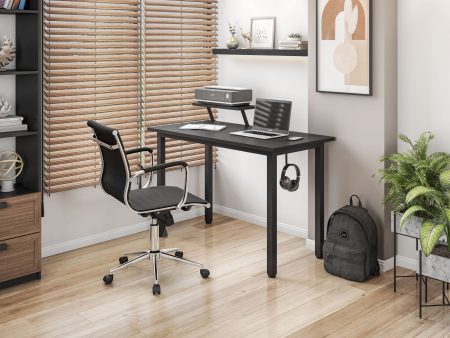 Techni Mobili Industrial Writing Desk, Black Sale