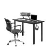 Techni Mobili Industrial Writing Desk, Black Sale