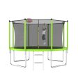 12FT Trampoline Green for Kids & Adults with Basketball Hoop and Ball ,Recreational Trampolines with Safety Enclosure for Back Yard Outdoor Cheap