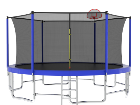 15FT for Kids Children with Safety Enclosure Net Outdoor Backyards Large Recreational Trampoline For Sale