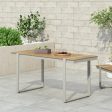 Dining Table, Silver + Natural Online now