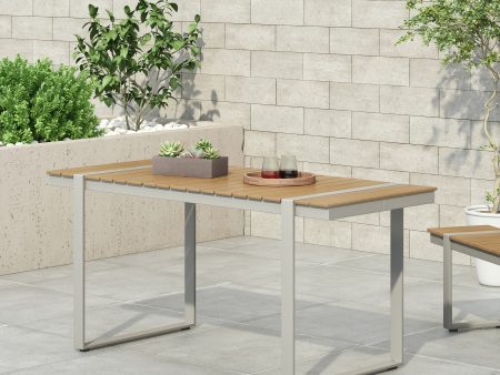 Dining Table, Silver + Natural Online now