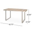 Dining Table, Silver + Natural Online now