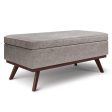 Owen - Lift Top Large Coffee Table Storage Ottoman - Distressed Grey Supply