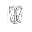 Angular Mirror Accent Table Online Hot Sale