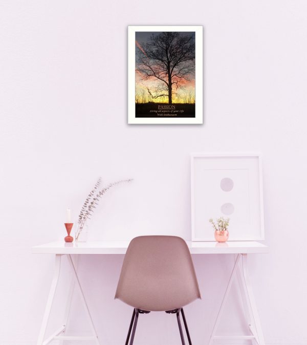 Passion  By Trendy Decor4U, Printed Wall Art, Ready To Hang Framed Poster, White Frame Hot on Sale