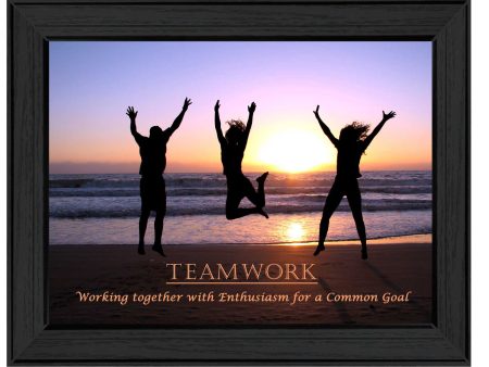 Teamwork  By Trendy Decor4U, Printed Wall Art, Ready To Hang Framed Poster, Black Frame For Sale