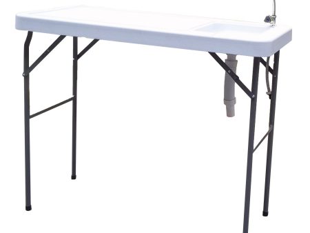 Outdoor Fish and Game Cutting Cleaning Table w Sink and Faucet Online Sale