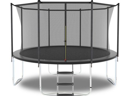 10FT Trampoline with Safety Enclosure Net, Outdoor Trampoline with Heavy Duty Jumping Mat and Spring Cover Padding for Kids and Adults on Sale