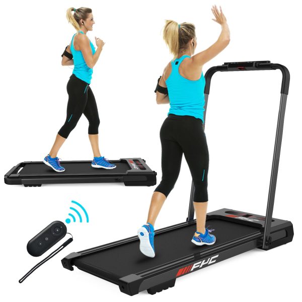 FYC Under Desk Treadmill - 2 in 1 Folding Treadmill for Home 3.5 HP, Installation-Free Foldable Treadmill Compact Electric Running Machine, Remote Control & LED Display Walking Running Jogging for Hom Hot on Sale