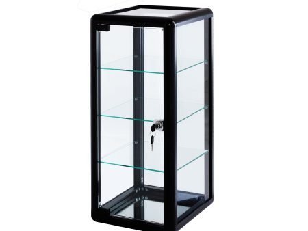 Tempered Glass Counter Top Display Showcase with Sliding Glass Door and Lock,Standard Aluminum Framing with Sliding Glass Door and Lock-display cabinet For Discount