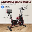 Indoor Exercise Bike Cycling Bike with Comfortable Seat Cushion Black+Red Fashion