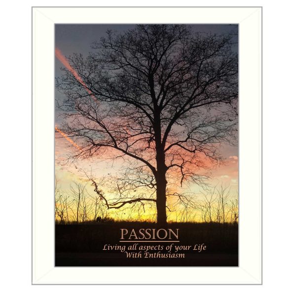 Passion  By Trendy Decor4U, Printed Wall Art, Ready To Hang Framed Poster, White Frame on Sale