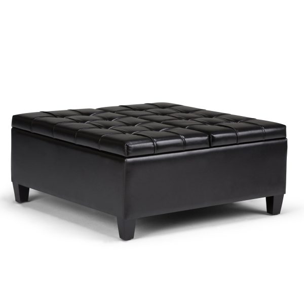 Harrison - Coffee Table Storage Ottoman - Midnight Black Hot on Sale