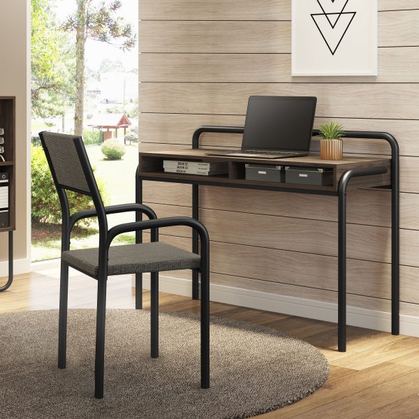 Techni Mobili Modern Classic Writing Desk, Walnut Online Hot Sale