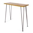 DENALI INDUSTRIAL WOOD AND METAL BAR TABLE Fashion