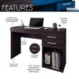 Techni Mobili Home Office Workstation with Storage, Espresso Online Sale