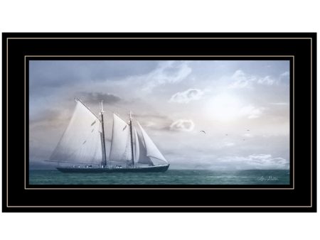 Adventure on the Seas  by Lori Deiter, Ready to Hang Framed Print, Black Frame Fashion