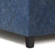 Harrison - Coffee Table Storage Ottoman - Denim Blue Hot on Sale