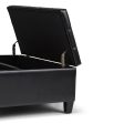 Harrison - Coffee Table Storage Ottoman - Midnight Black Hot on Sale