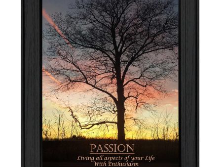 Passion  By Trendy Decor4U, Printed Wall Art, Ready To Hang Framed Poster, Black Frame Fashion