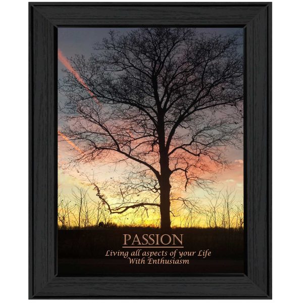 Passion  By Trendy Decor4U, Printed Wall Art, Ready To Hang Framed Poster, Black Frame Fashion