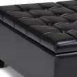 Harrison - Coffee Table Storage Ottoman - Midnight Black Hot on Sale